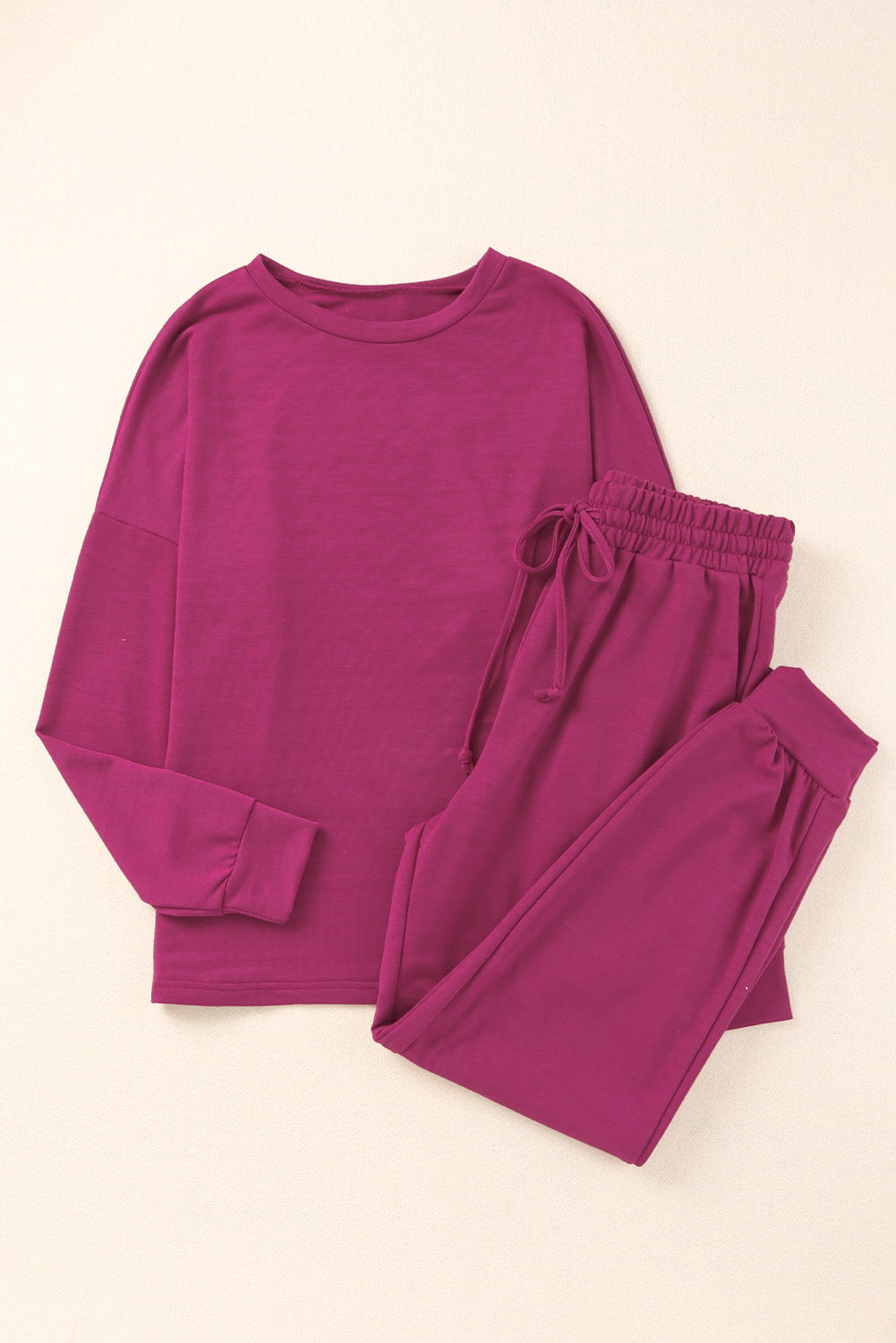 Long Sleeve Pullover & Jogger Pants Loungewear Set