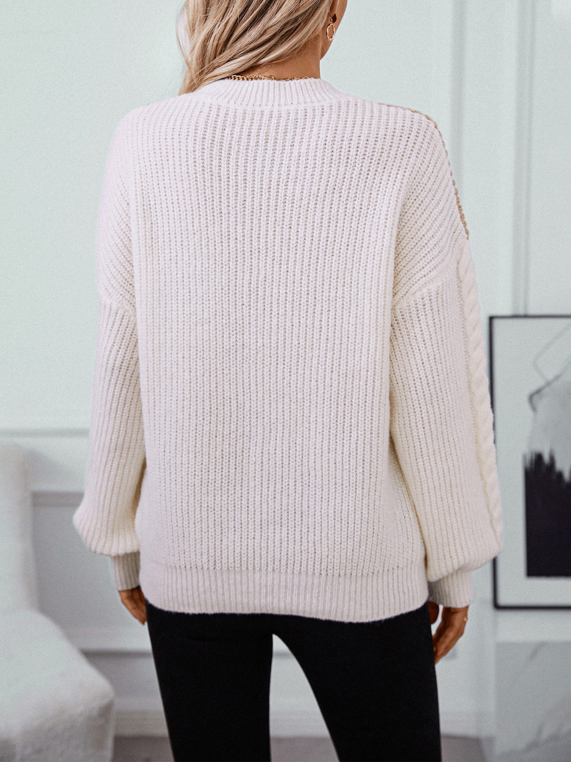 Round Neck Long Sleeve Sweater