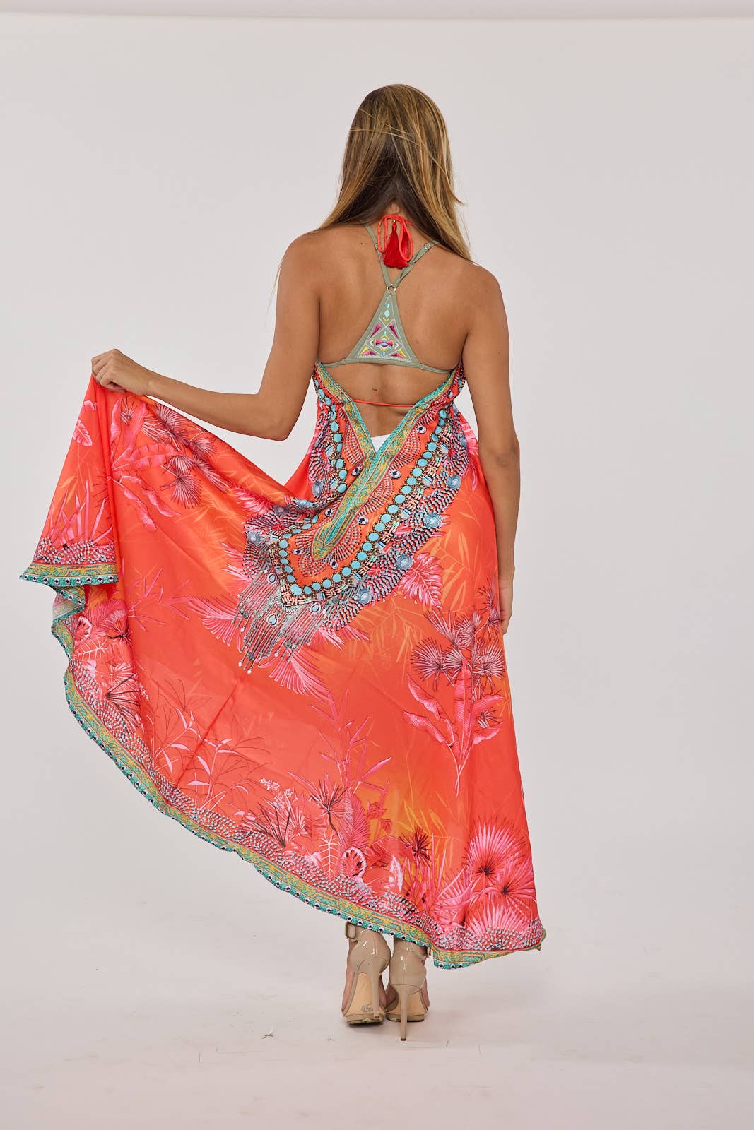 Coral pink Hawaii dress BACK IN STOCK