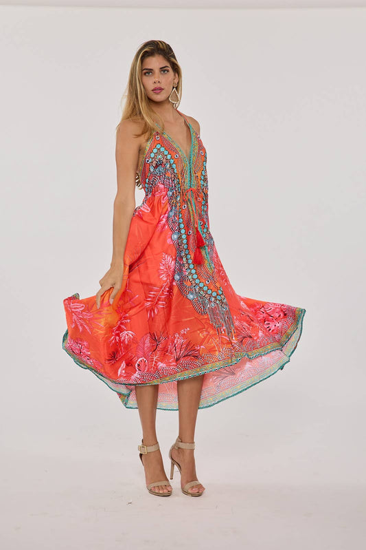 Coral pink Hawaii dress BACK IN STOCK