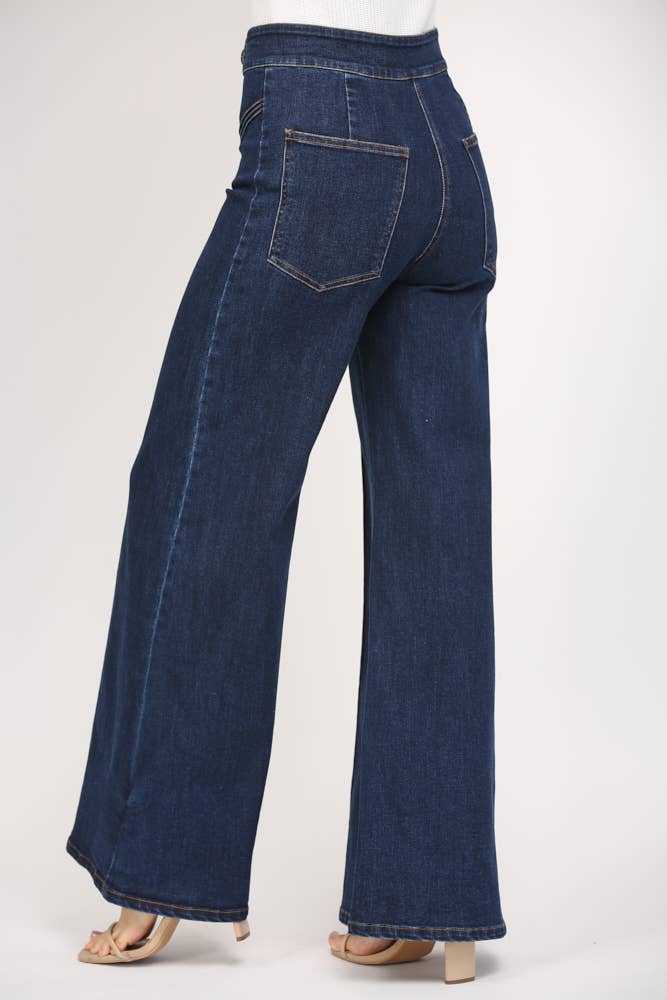 HIGH WAISTED WIDE LEG JEAN FP65050