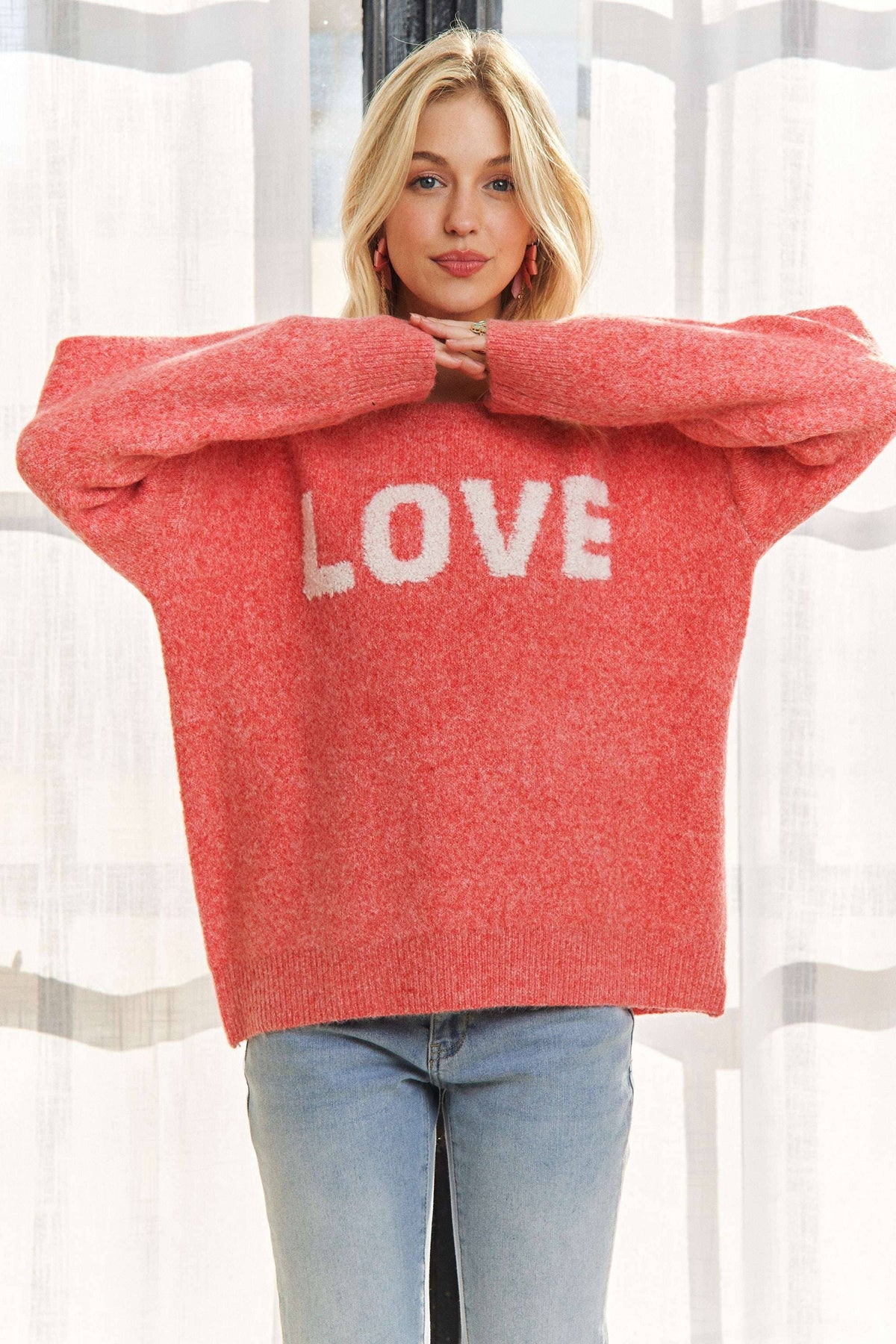 CESW3766-ALPHABET SHAPES LONG SLEEVES SWEATER