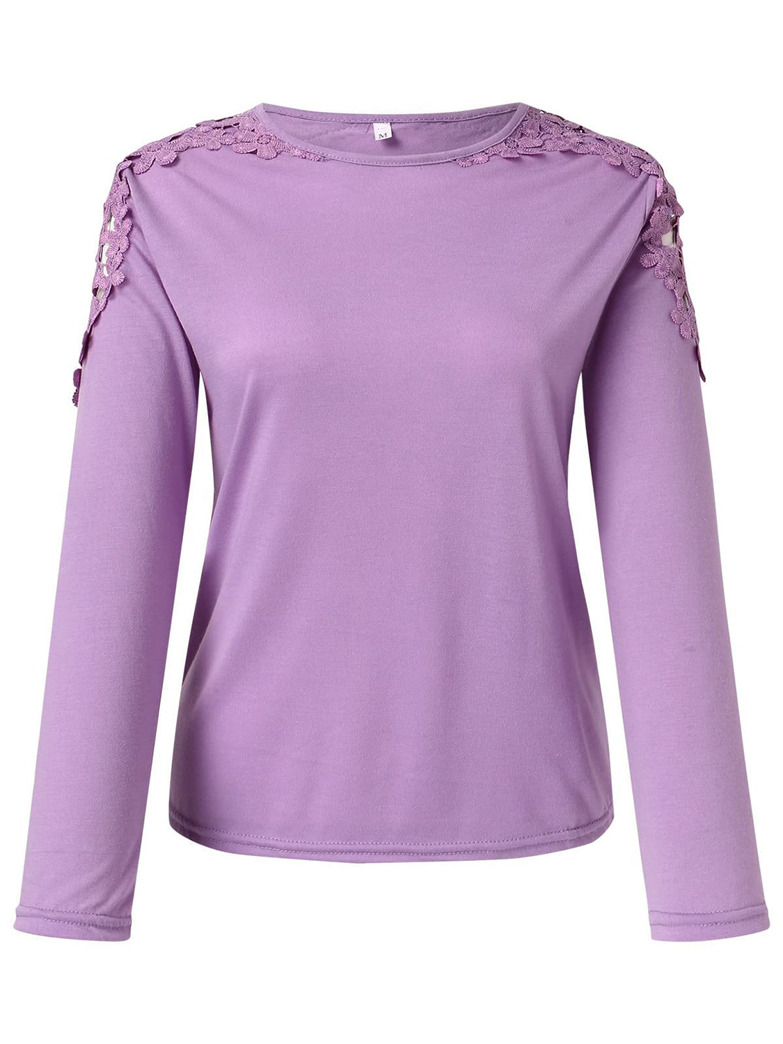 Cutout Round Neck Long Sleeve T-Shirt