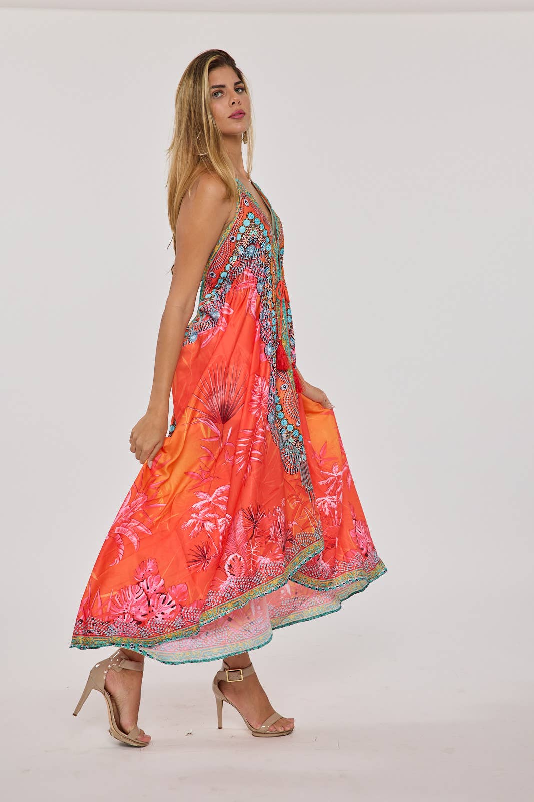 Coral pink Hawaii dress BACK IN STOCK