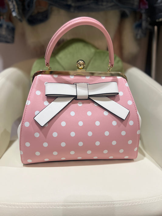 Pink Polka Dot Purse