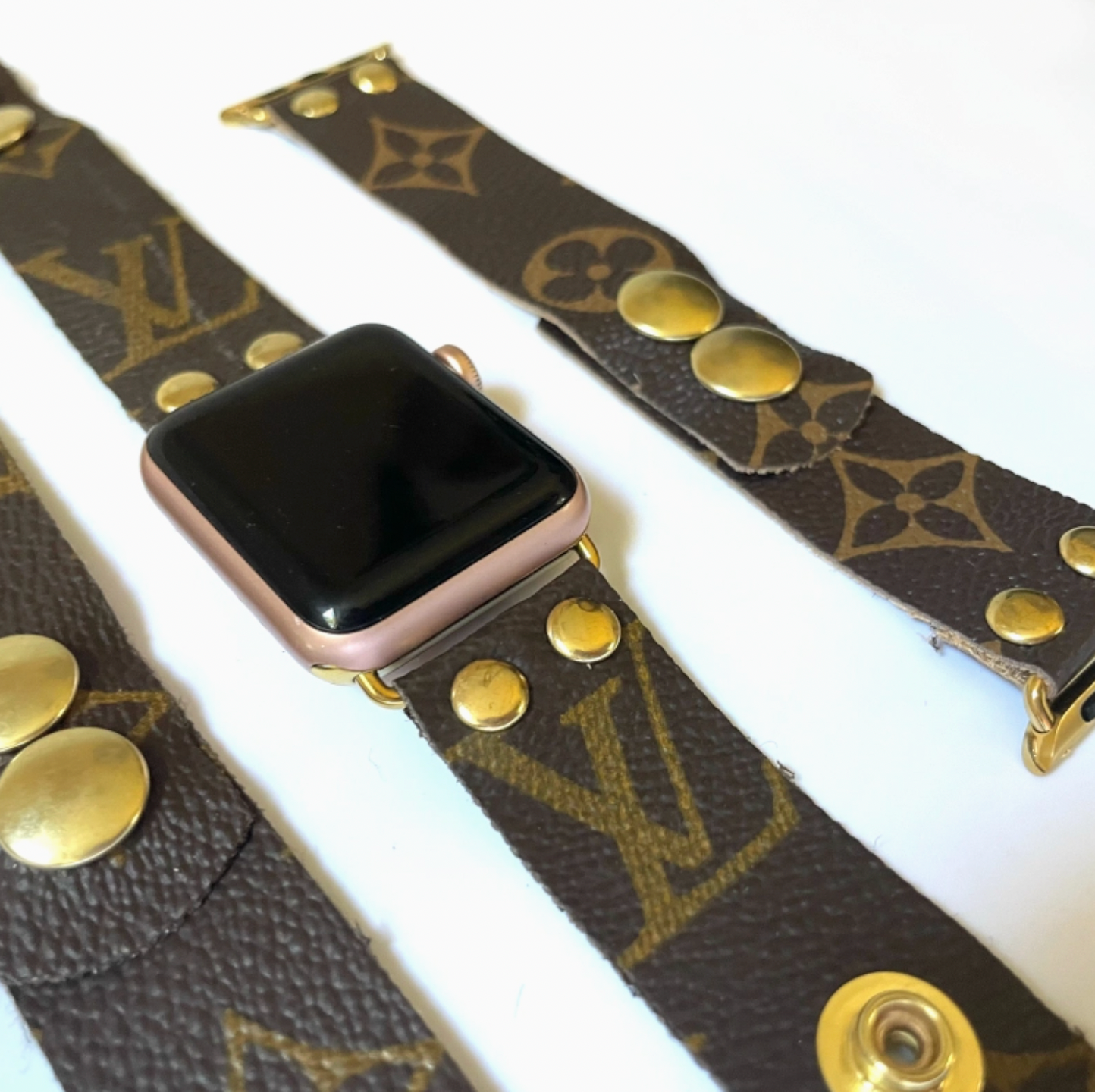 Watch Band in Upcycled Lv