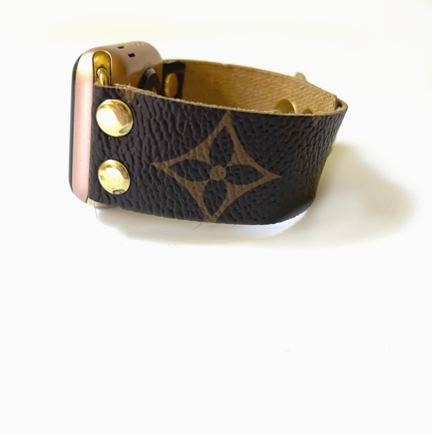 Watch Band in Upcycled Lv