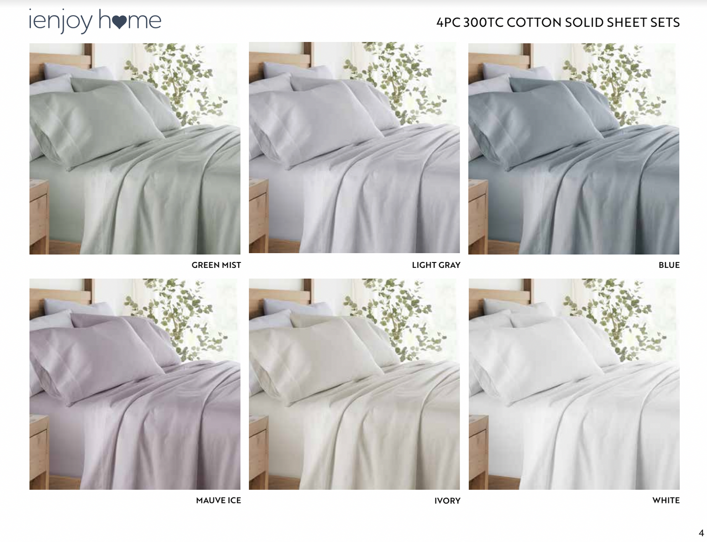 Sweet Dreams Collection Solid Sheet Sets **New**