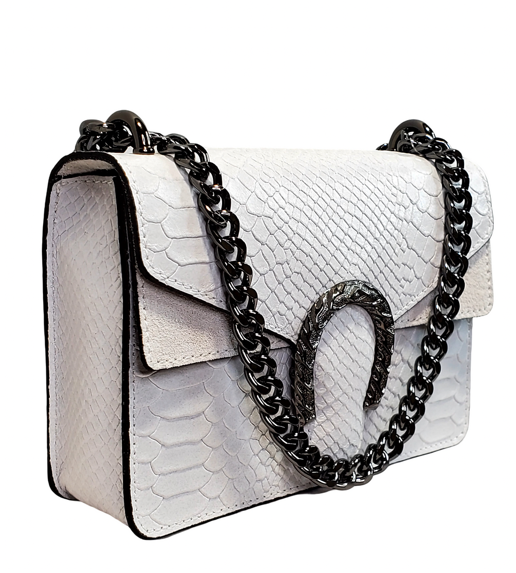 Silvania Python Print Cross Body