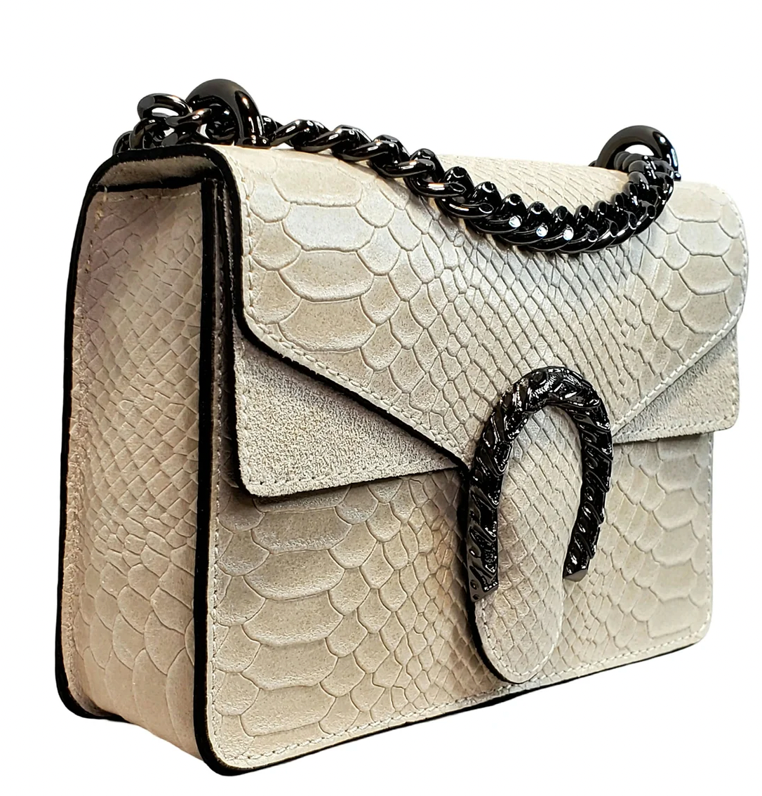 Silvania Python Print Cross Body