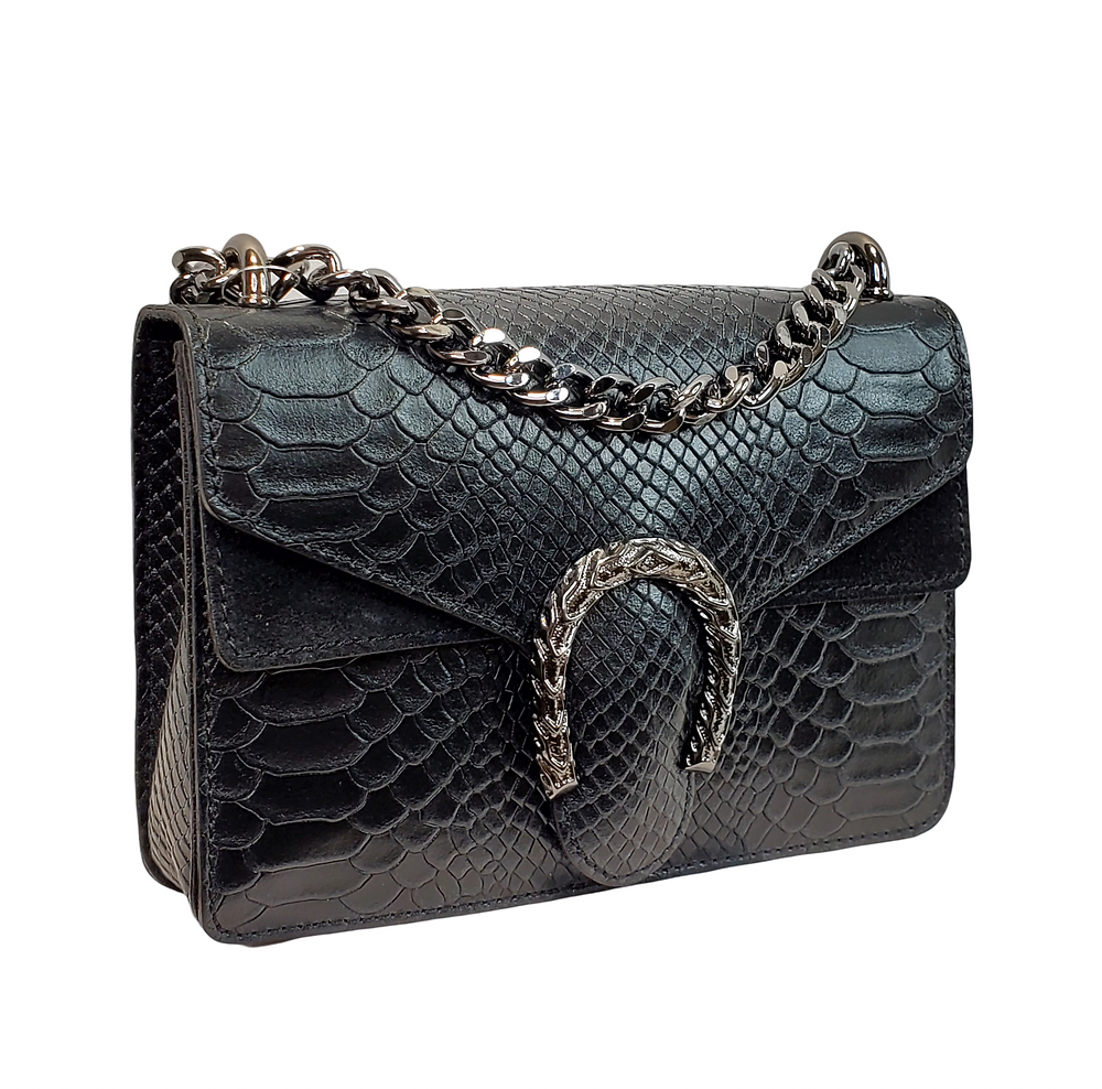 Silvania Python Print Cross Body