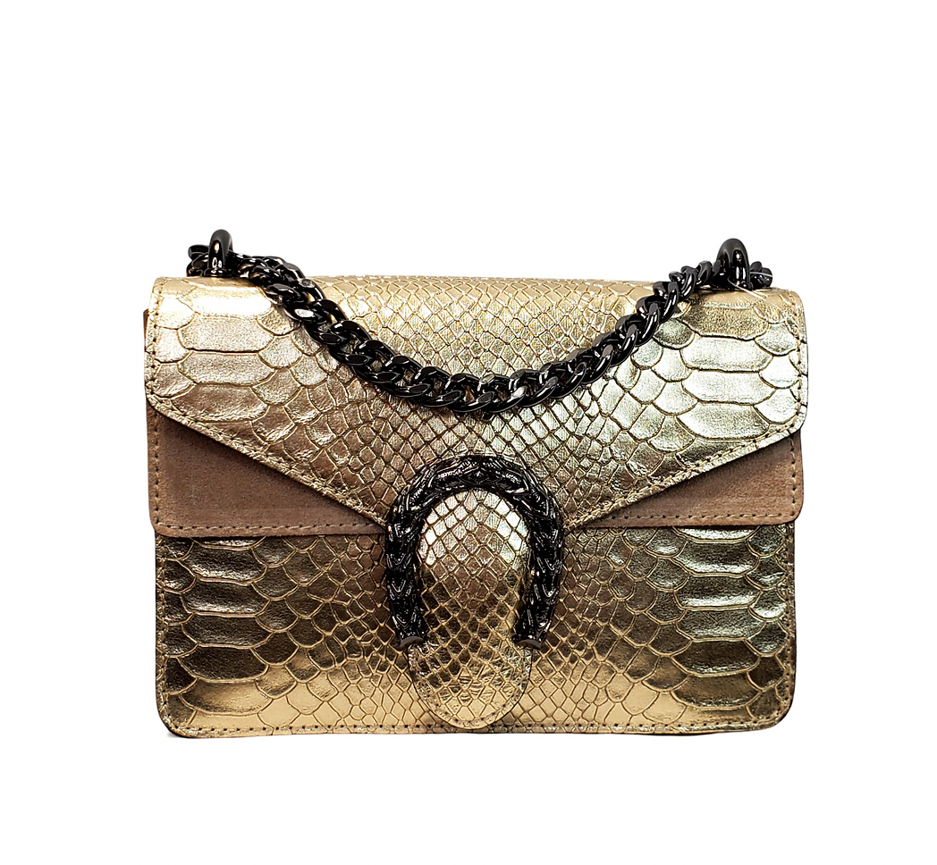 Silvania Python Print Cross Body