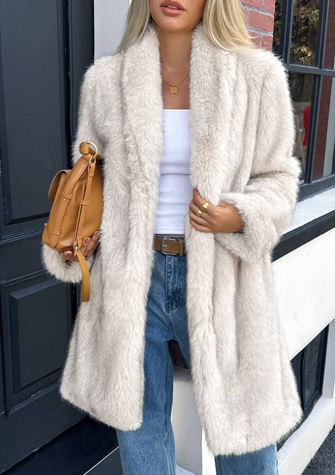 Fluffy Faux Fur Shaggy Long Body Outwear