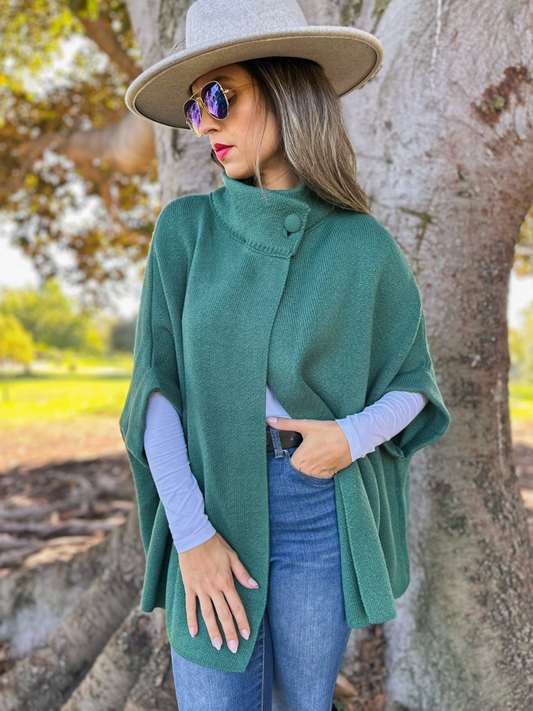 Cardigan with Neck Button