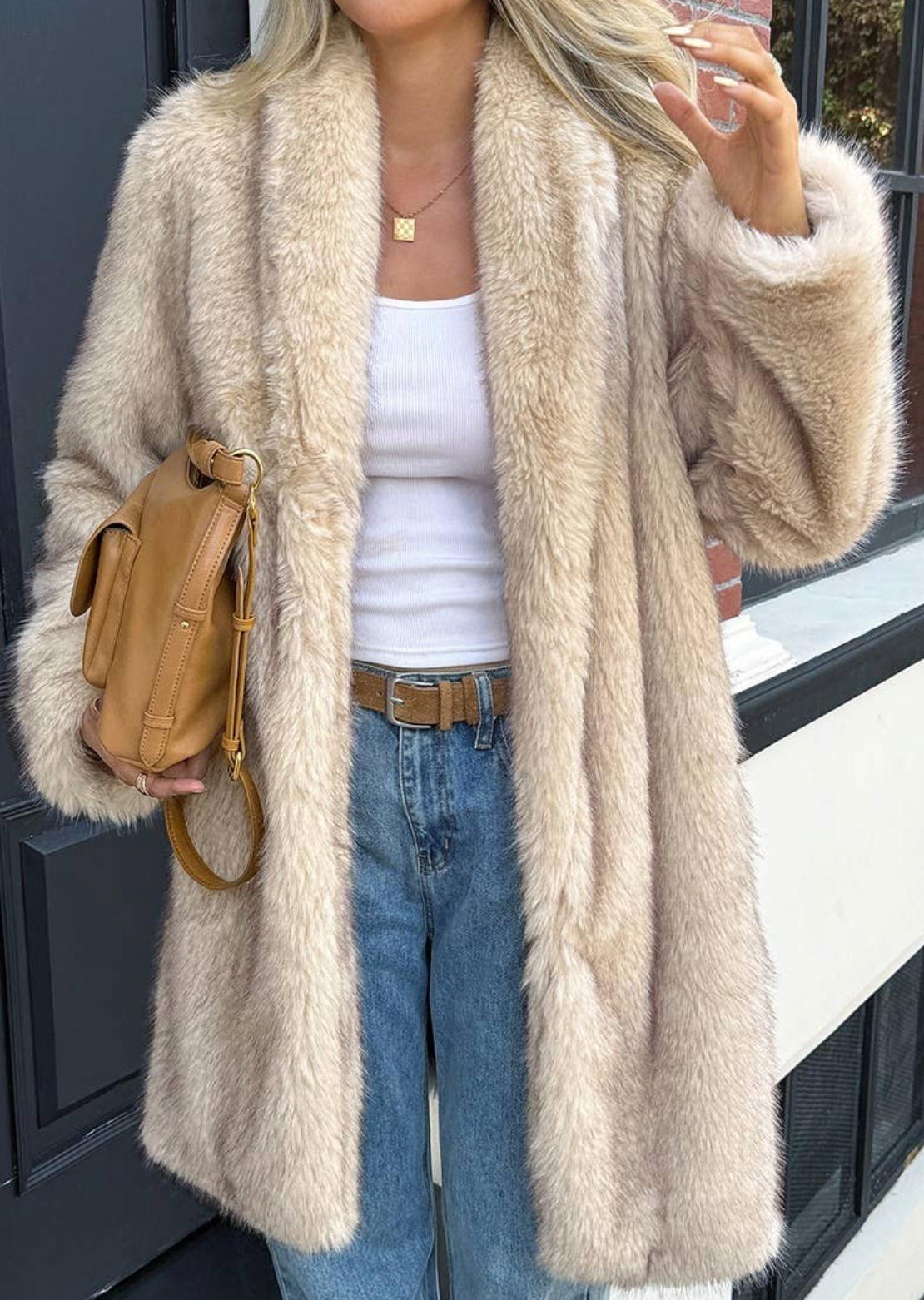 Fluffy Faux Fur Shaggy Long Body Outwear