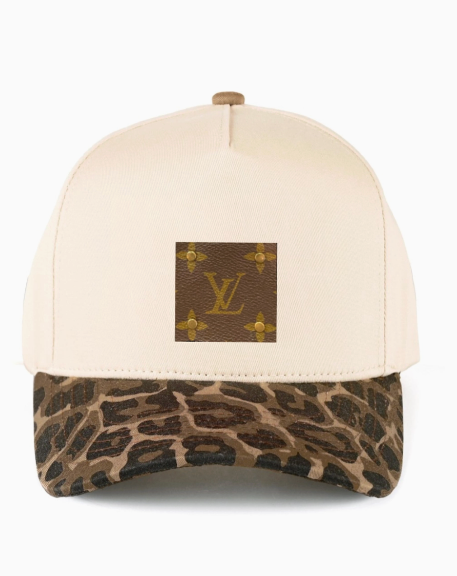LV Up-Cycled  Camo Cap
