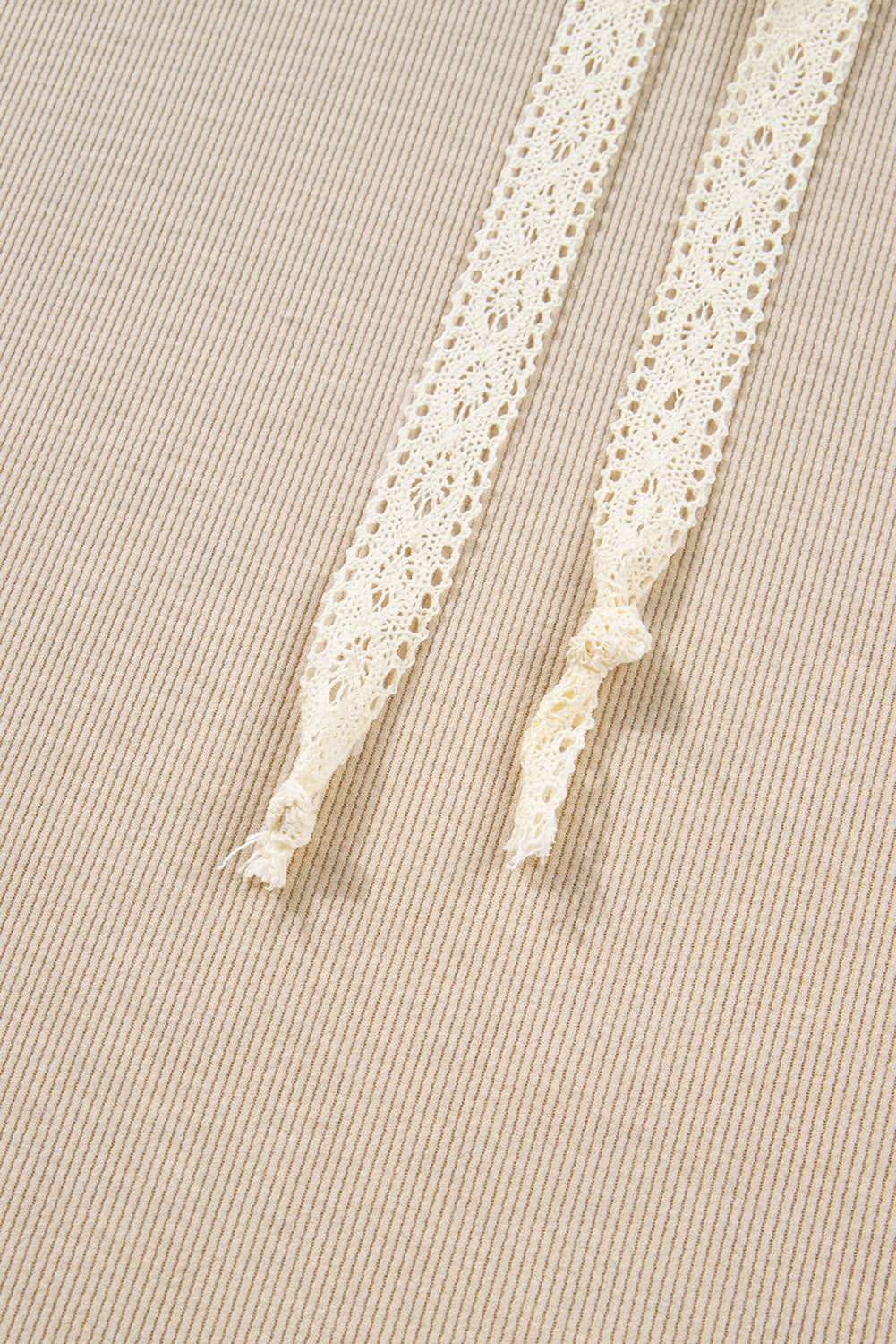 Smoke Gray Drawstring Pullover Hoodie and High Waist Pants Corduroy Suit