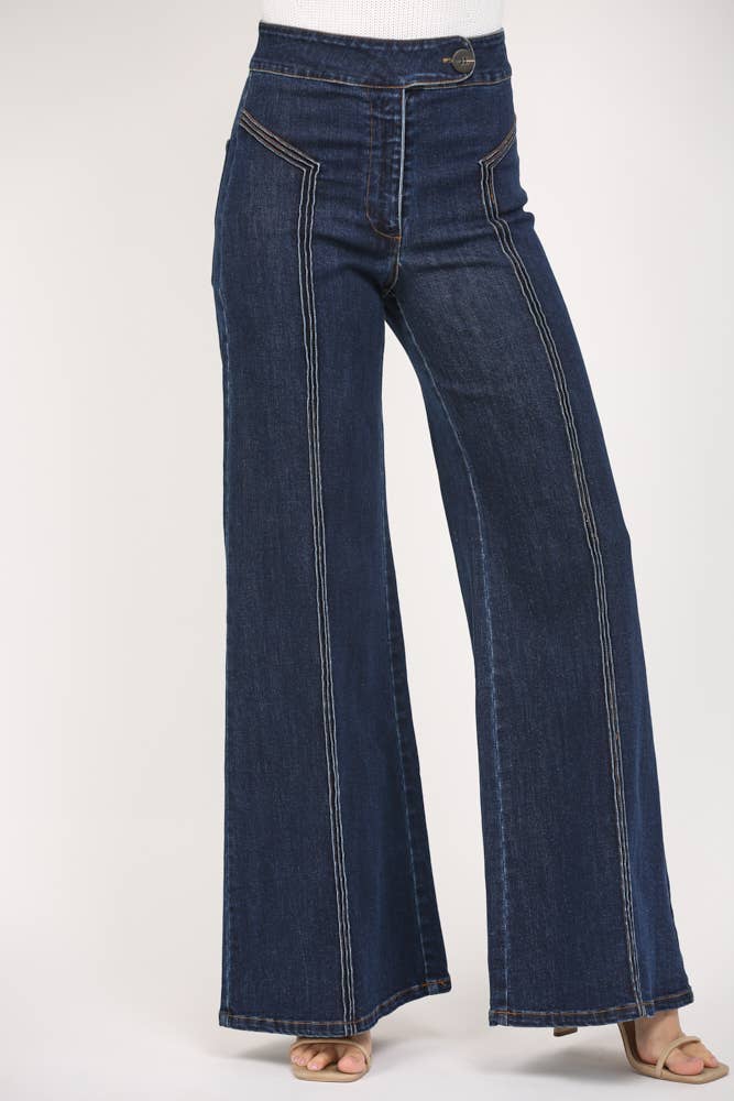 HIGH WAISTED WIDE LEG JEAN FP65050