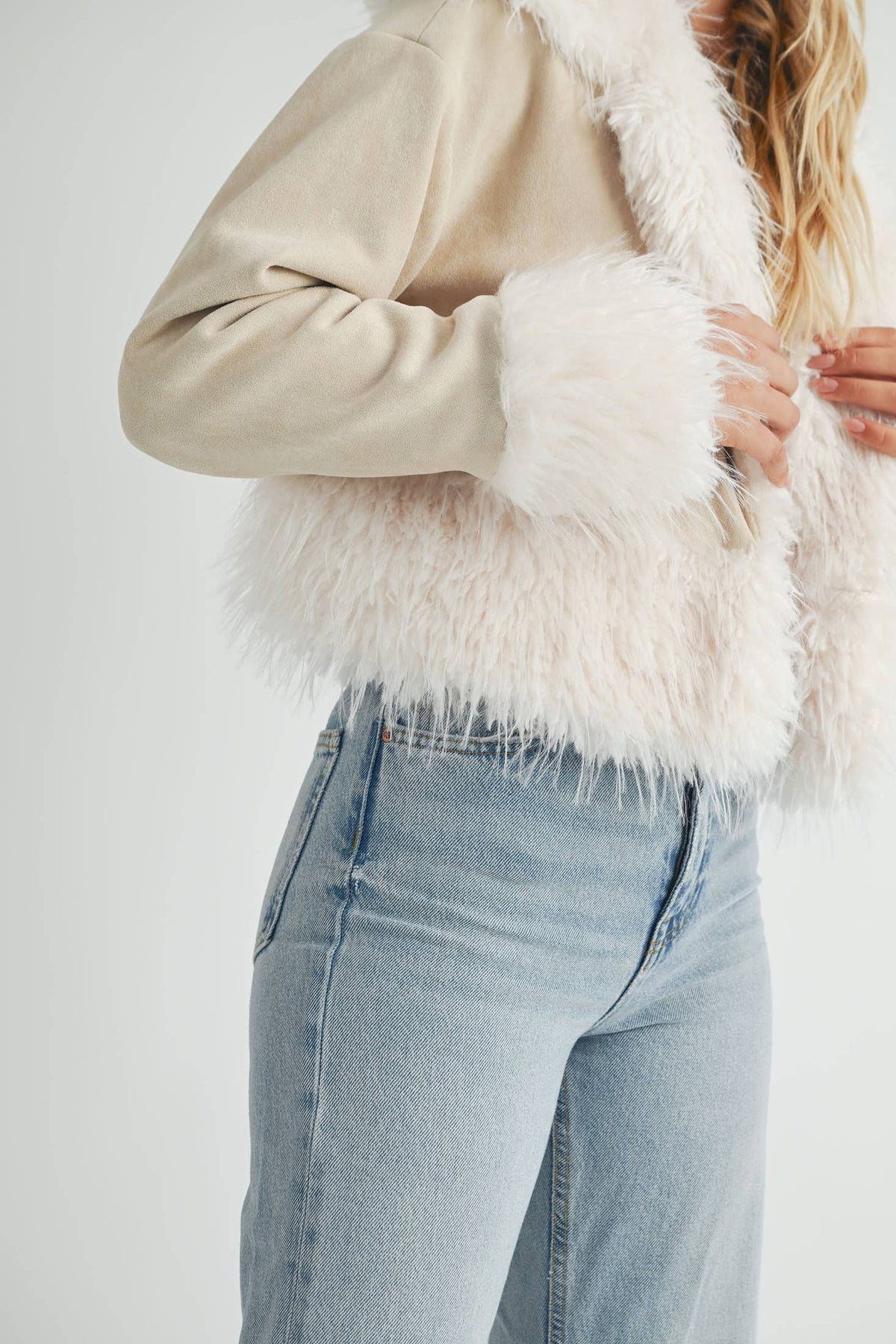 Faux Fur Trim Jacket