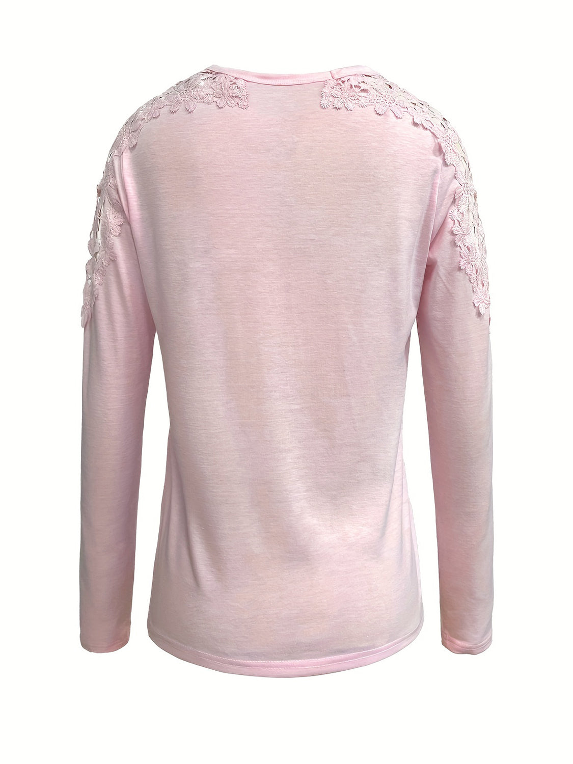 Cutout Round Neck Long Sleeve T-Shirt