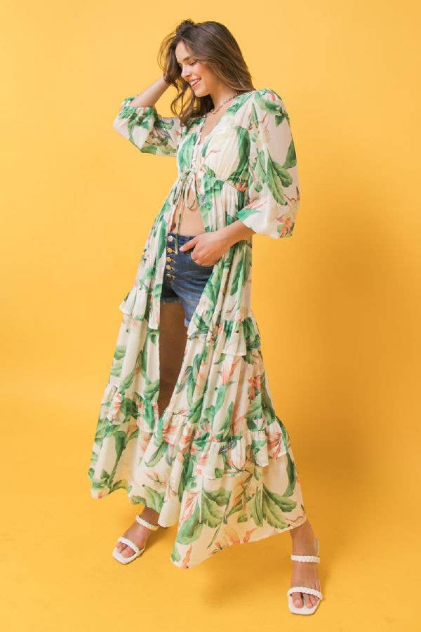 Floral Maxi Duster