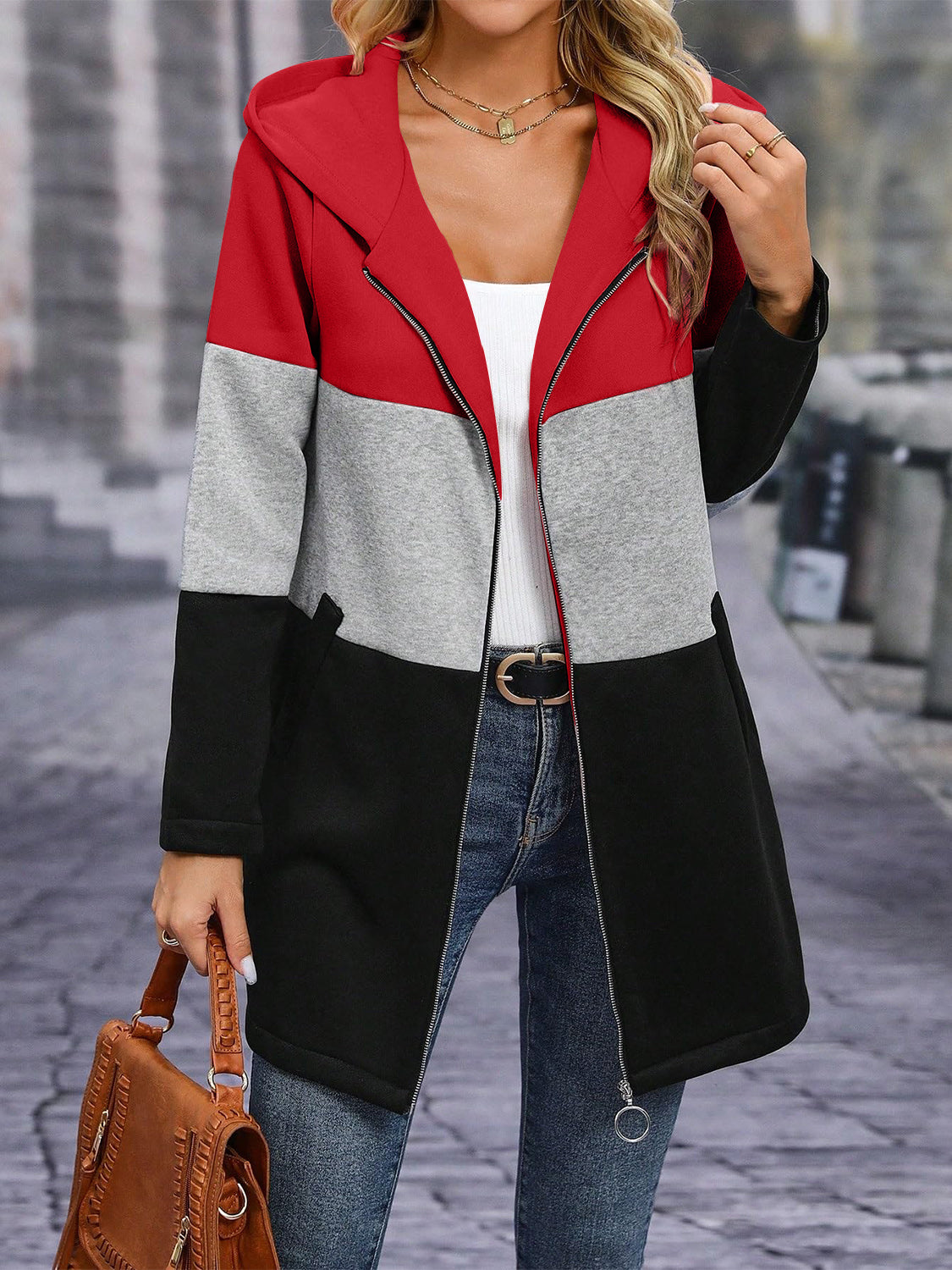 Long Sleeve Hooded Outerwear