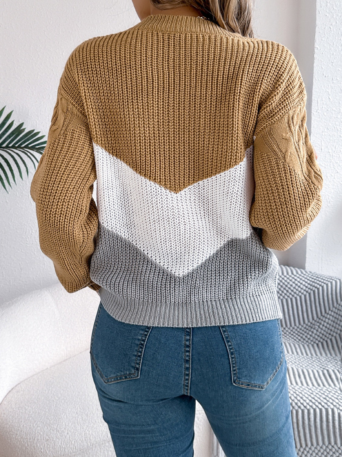 Gold Long Sleeve Sweater