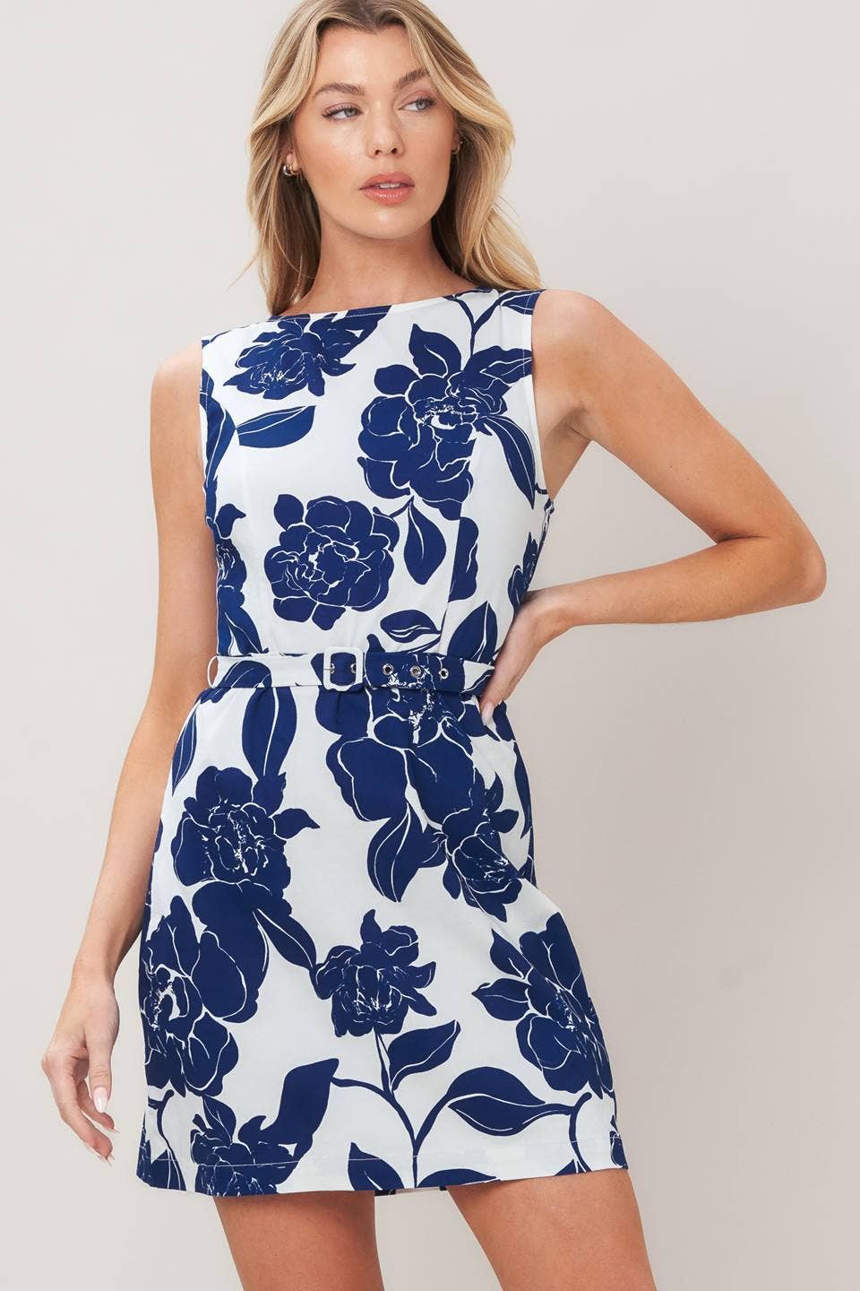 Floral Woven Mini Dress
