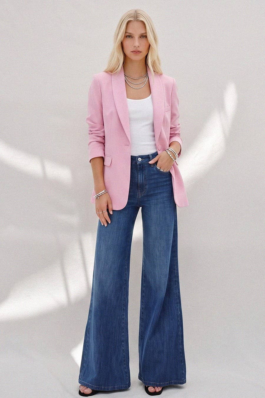 STRUCTURED MIDLINE SINGLEBREAST BLAZER