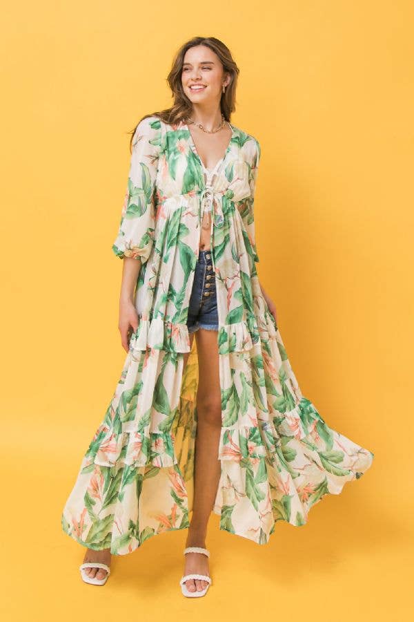Floral Maxi Duster