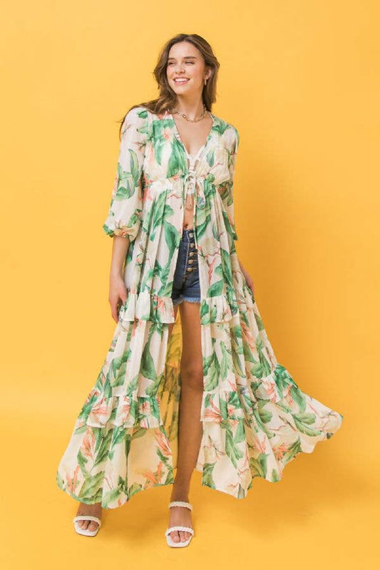 Floral Maxi Duster