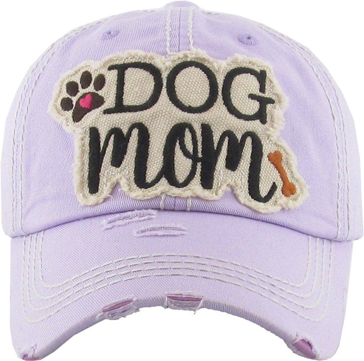 DOG MOM Washed Vintage Premium Cotton Cap