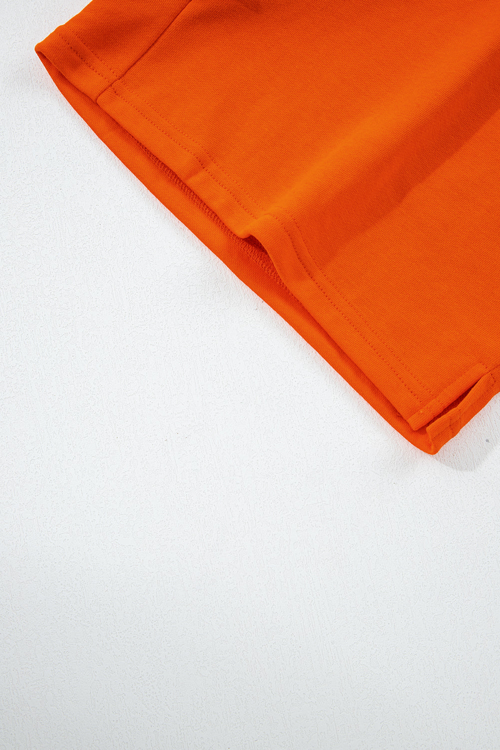 Navy Blue Varsity Striped Sleeve Drop Shoulder Sweatshirt and Shorts Set