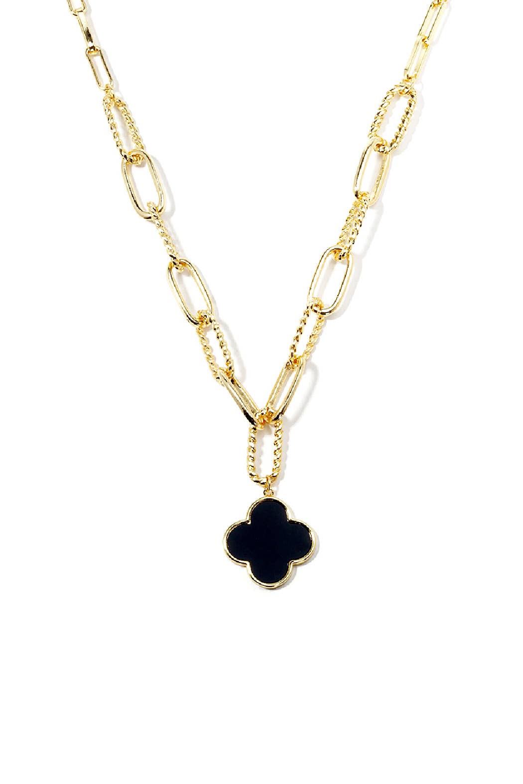 Paperclip Clover Necklace