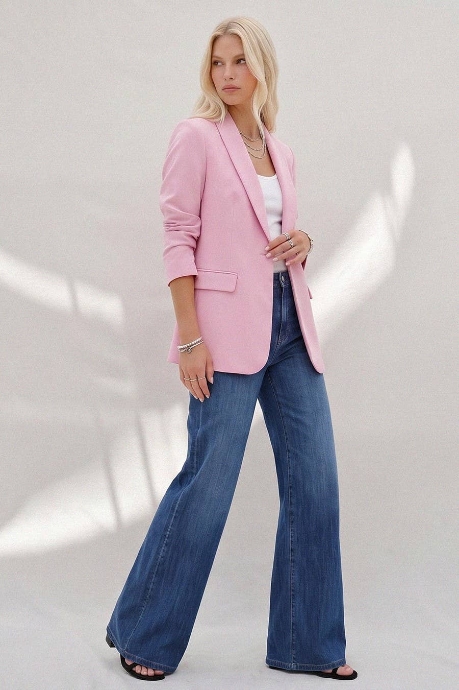 STRUCTURED MIDLINE SINGLEBREAST BLAZER