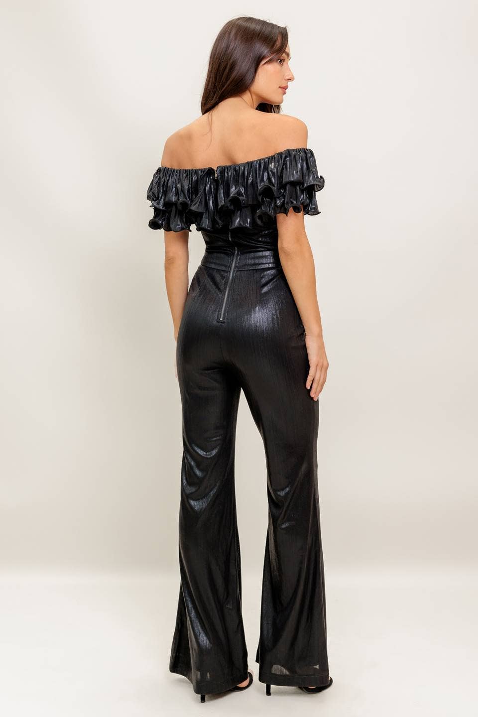 Coated Woven Jumpsuit