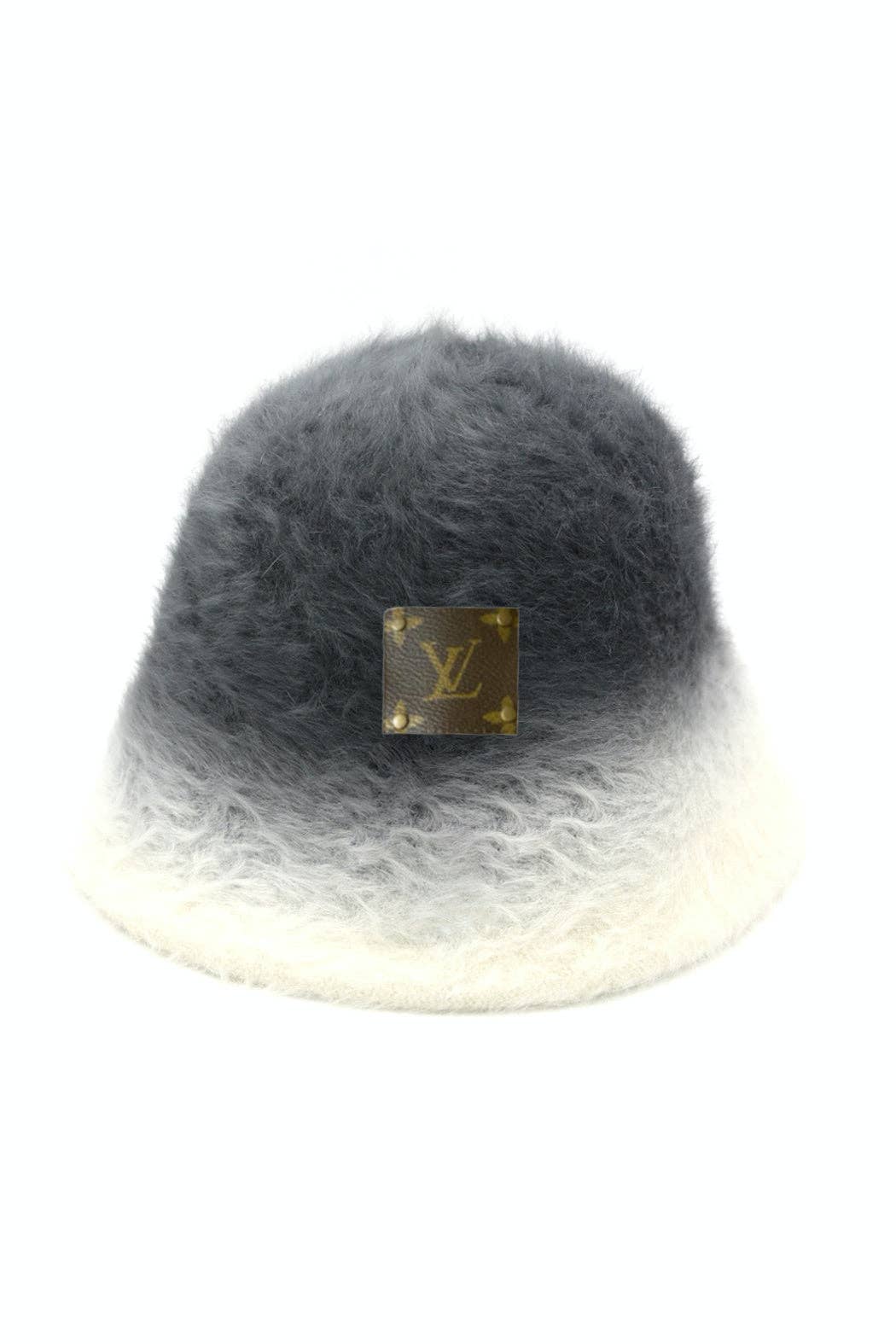 Upcycled Gradient Fuzzy Bucket Hat